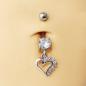 Preview: Bauchnabelpiercing Glitzerherz
